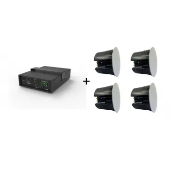 Vivolink Audiopack subwoofer 6.5 + 4 x prémiové 40W stropné vstavané reproduktory (limitovaná ponuka balíka) čierna káblové 110 W