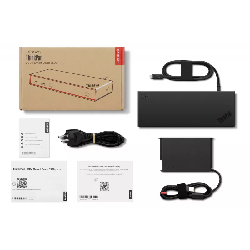 Lenovo ThinkPad USB4 Smart Dock 5500 s 135W adaptérom káblové čierna
