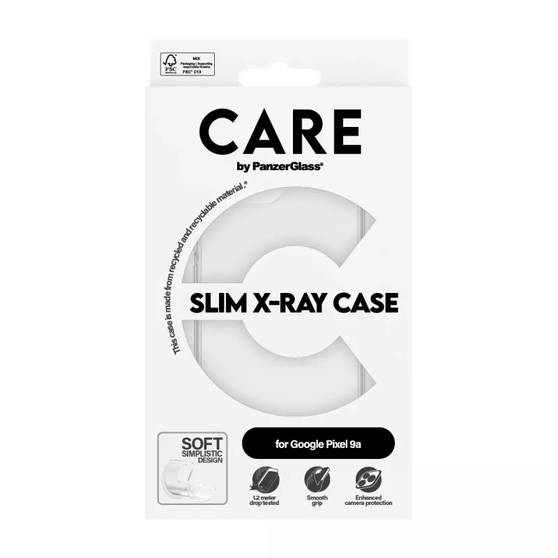PanzerGlass CARE™ by ® X-Ray puzdro Google Pixel 9a, kryt, Google, Google - New Pixel 8a 5G, transparentné