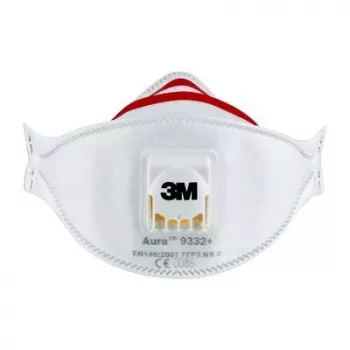 3M Aura Comfort Cool Flow 9332+ FFP3 NR D jednorazové respirátory, 2 ks (9332C2)