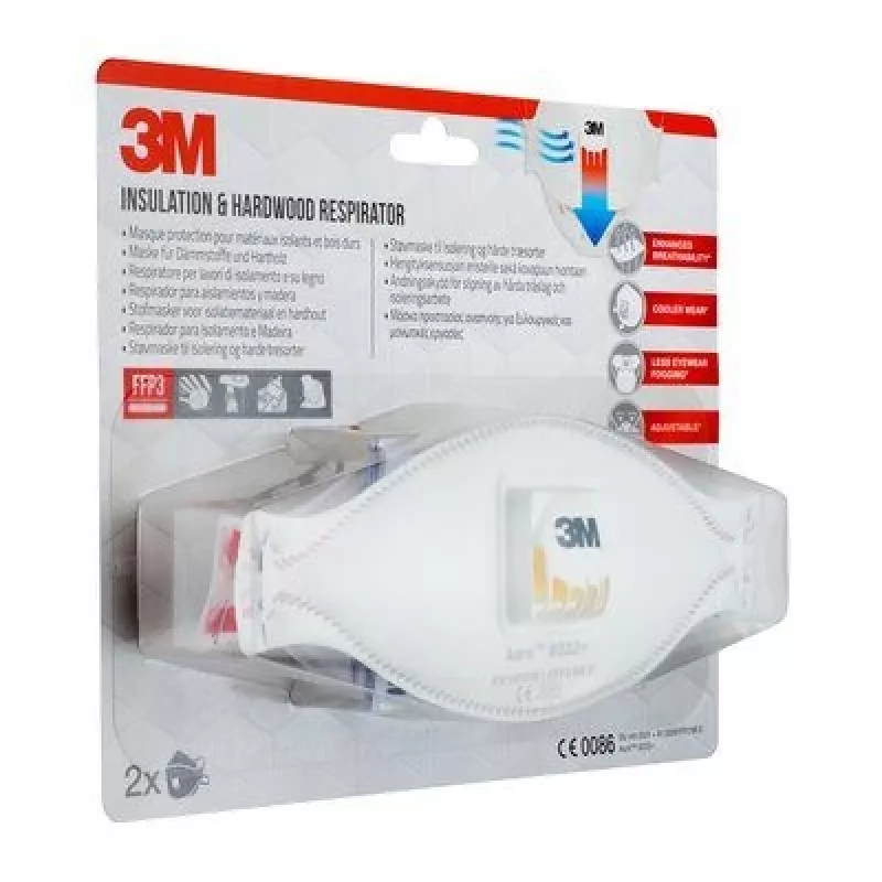 3M Aura Comfort Cool Flow 9332+ FFP3 NR D Jednorazové respirátory, 2 ks (9332C2)