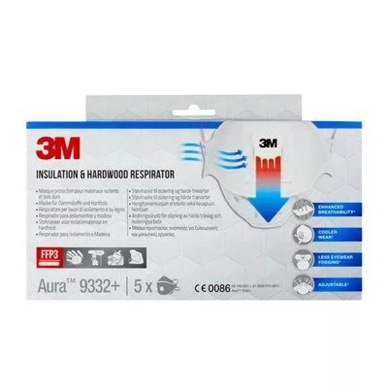 3M 9332PRO5 opakovane použiteľný respirátor FFP3 polomaska časticový filtračný polomaska