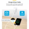StarTech.com 1 m (3,3 ft) biely USB-C nabíjací kábel 2 ks balenie, USB-C kábel, USB 2.0 Type-C nabíjací kábel pre notebook, 60 W 3 A Power Delivery, TPE plášť, USB-C dátový kábel, M/M