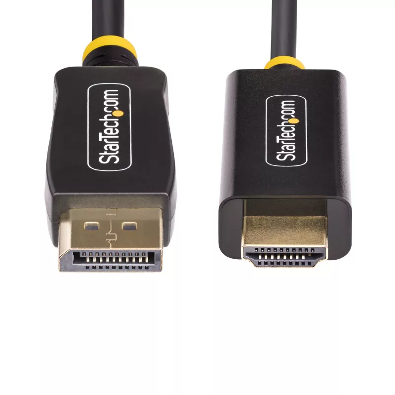 StarTech.com 3m DisplayPort na HDMI adaptérový kábel, 4K 60Hz s HDR, DP na HDMI 2.0b, aktívny video konvertor, DisplayPort desktop na HDMI monitor