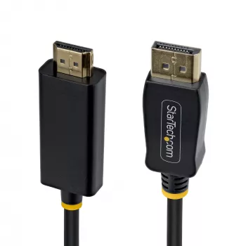 StarTech.com 2m DisplayPort na HDMI adaptérový kábel s konektormi zaistenými proti vytiahnutiu, 4K 60Hz, HDR, jednosmerný DP na HDMI video konvertor, DP desktop na HDMI monitor