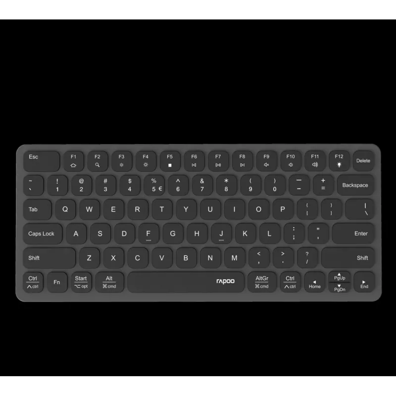 Rapoo UCK-6001 Ultratenká klávesnica s 8v1 USB-C multiportovým adaptérom, QWERTZ