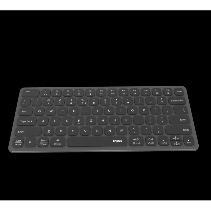 Rapoo UCK-6001 Ultratenká klávesnica s 8v1 USB-C multiportovým adaptérom, QWERTZ
