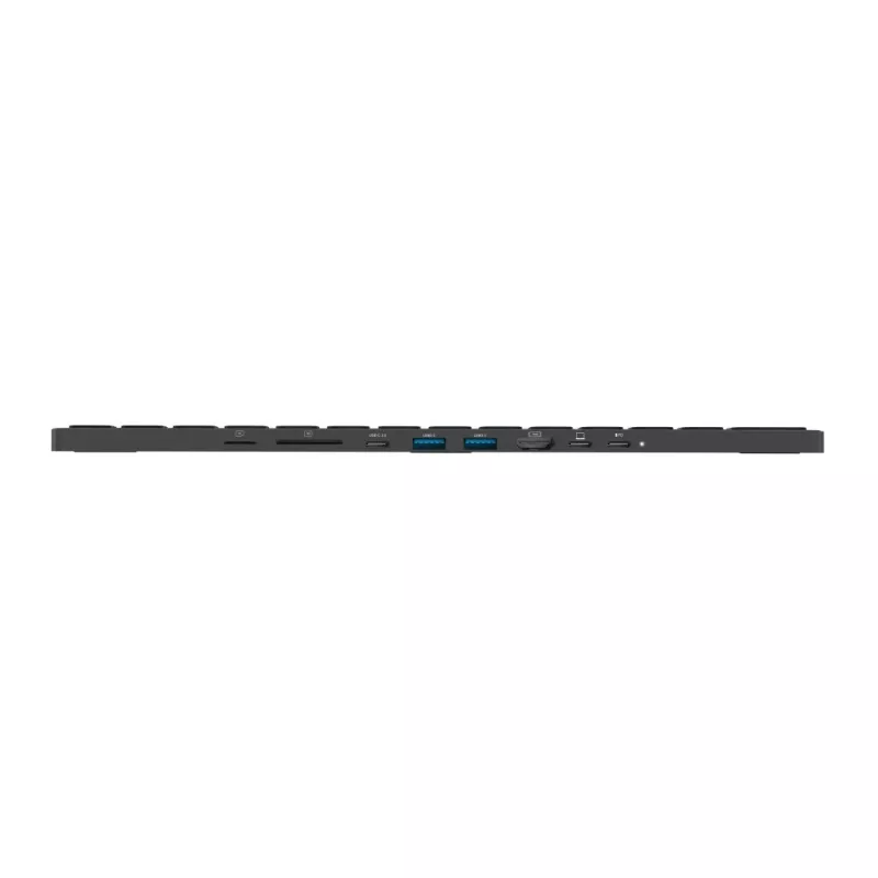 Rapoo UCK-6001 Ultratenká klávesnica s 8v1 USB-C multiportovým adaptérom, QWERTZ