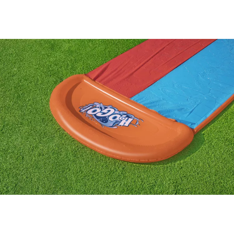 Bestway H2OGO! dvojitá vodná šmýkačka s Tsunami Splash rampou 4,88 m