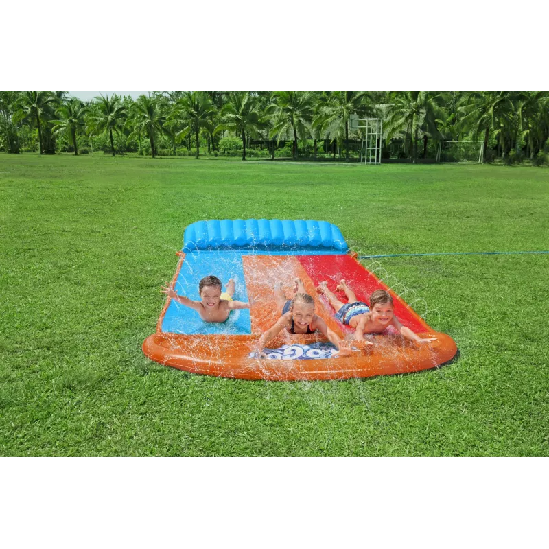 Bestway H2OGO! trojitá šmýkačka s Tsunami Splash rampou 4,88 m