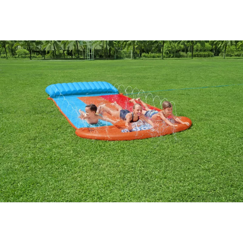 Bestway H2OGO! trojitá šmýkačka s Tsunami Splash rampou 4,88 m