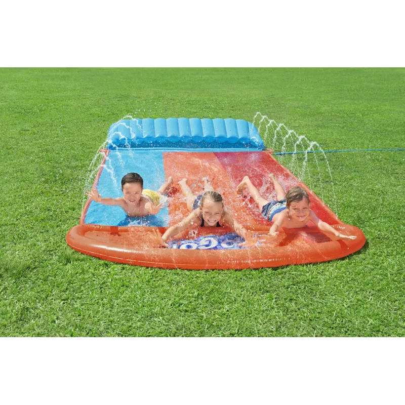 Bestway H2OGO! trojitá šmýkačka s Tsunami Splash rampou 4,88 m