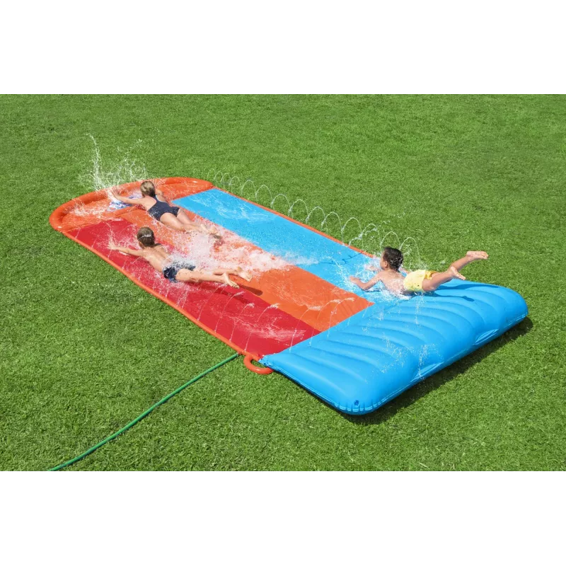 Bestway H2OGO! trojitá šmýkačka s Tsunami Splash rampou 4,88 m