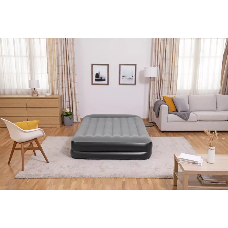 Bestway Tritech nafukovacia matrace Queen s integrovaným AC čerpadlom a antimikrobiálnym povrchom 2,03 m x 1,52 m x 46 cm