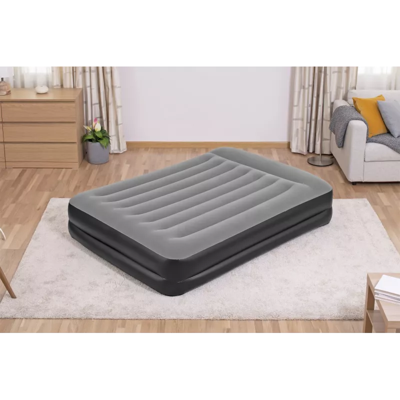 Bestway Tritech nafukovacia matrace Queen s integrovaným AC čerpadlom a antimikrobiálnym povrchom 2,03 m x 1,52 m x 46 cm