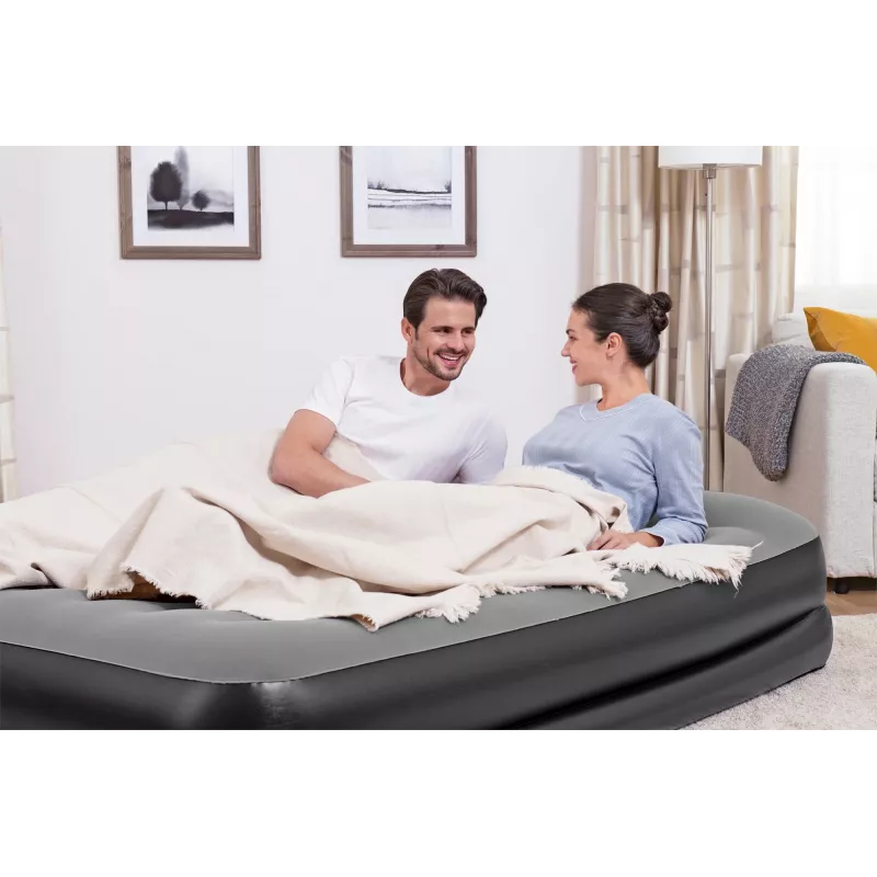 Bestway Tritech nafukovacia matrace Queen s integrovaným AC čerpadlom a antimikrobiálnym povrchom 2,03 m x 1,52 m x 46 cm