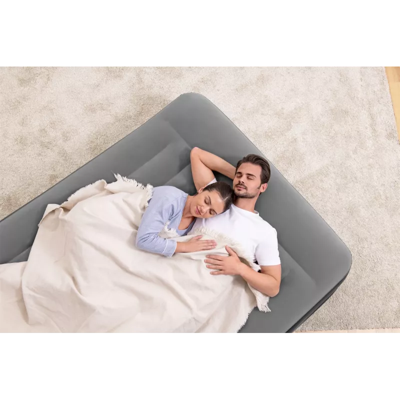 Bestway Tritech nafukovacia matrace Queen s integrovaným AC čerpadlom a antimikrobiálnym povrchom 2,03 m x 1,52 m x 46 cm