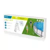 Bestway Flip & Lock rebrík k nadzemnému bazénu 1,32 m, rebrík, sivý, kov, plast, 150 kg, 4 stupne, EN16582