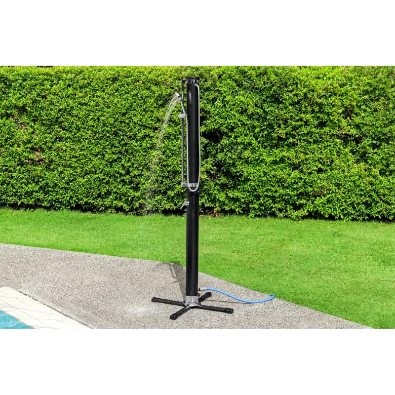 Bestway SolarFlow 20 L vonkajšia sprcha, samostatne stojaca, čierna, kov, PVC, 20 L, EN1112, 620 mm