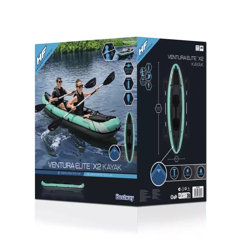 Bestway Hydro-Force Ventura Elite X2 nafukovacia súprava kajaku 3,30 m