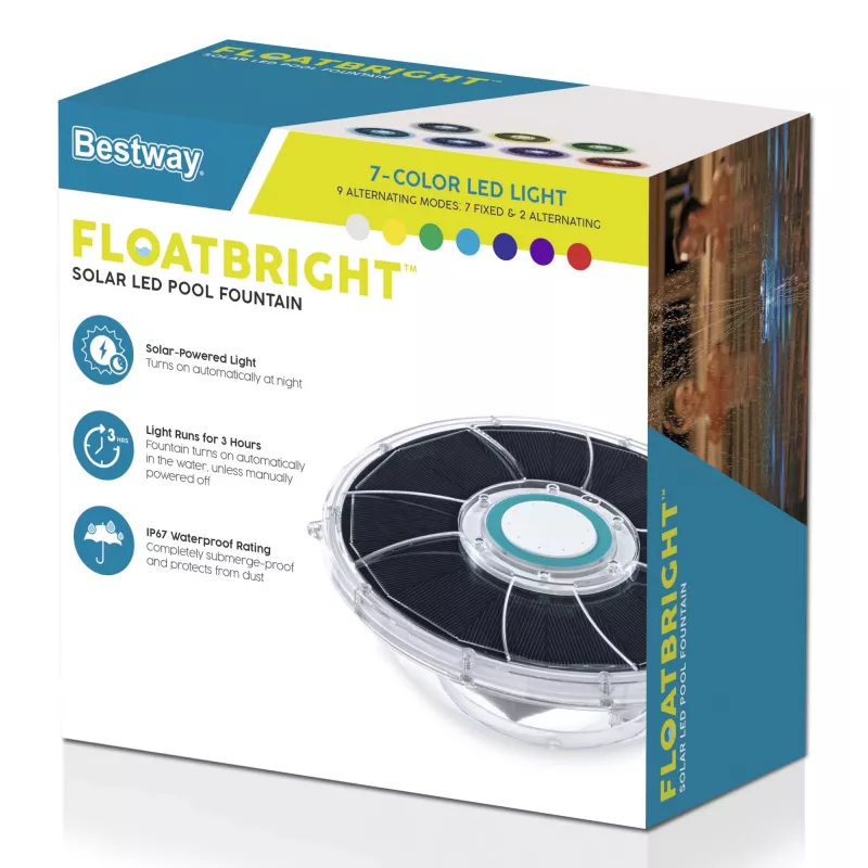 Bestway FloatBright solárna LED fontána do bazéna