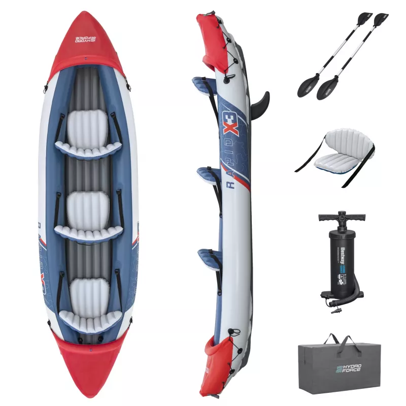 Bestway Hydro Force Rapid X3 nafukovacia súprava kajaku pre 3 osoby 3,81 m