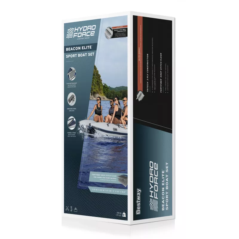 Bestway Hydro Force Beacon Elite nafukovacia súprava športového člna pre 5 osôb 3,35 m