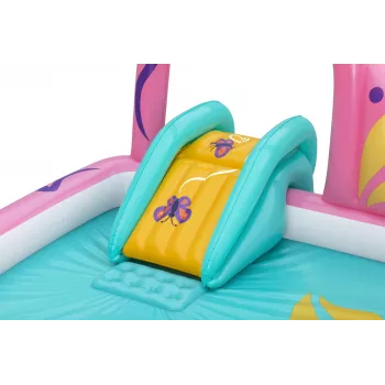 Bestway Butterfly Wonder detské nafukovacie vodné hracie centrum a bazén 1,80 m x 1,80 m x 1,17 m