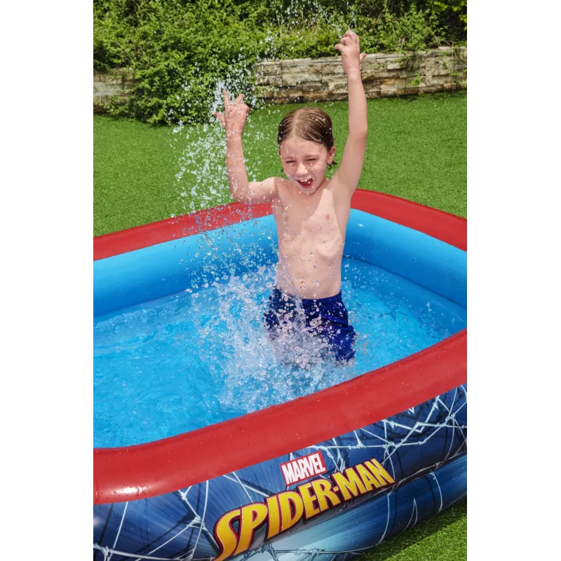 Bestway detský bazén, nafukovací bazén, 450 L, obdĺžnikový, 6 rokov, Spider-Man, vinyl