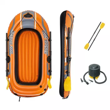 Bestway HYDRO-FORCE nafukovací čln – vrátane vesla a nožného čerpadla