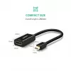 Ugreen 40360 video kábel adaptér 0,25 m Mini DisplayPort HDMI čierny