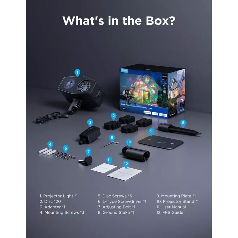 Govee H7071 Smart osvetlenie bodové Wi-Fi/Bluetooth