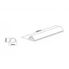 Multibrackets M Universal kábel kryt biely 50mm-W 1600-L, biely, hliník, 50 mm, 1 ks, 64 mm, 1620 mm