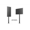 Multibrackets M Display Stand 180 Single čierna s podlahovou montážou