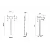 Multibrackets M Display Stand 180 Single čierna s podlahovou montážou