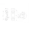 Multibrackets M Pro Series - kábel manažment klip 6 ks balenie, kábel manažment klip, čierny, plast, 100 g, 90 mm, 30 mm