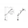 Multibrackets M VESA Gas Lift Arm Single Pole, svorka, 10 kg, 38,1 cm (15