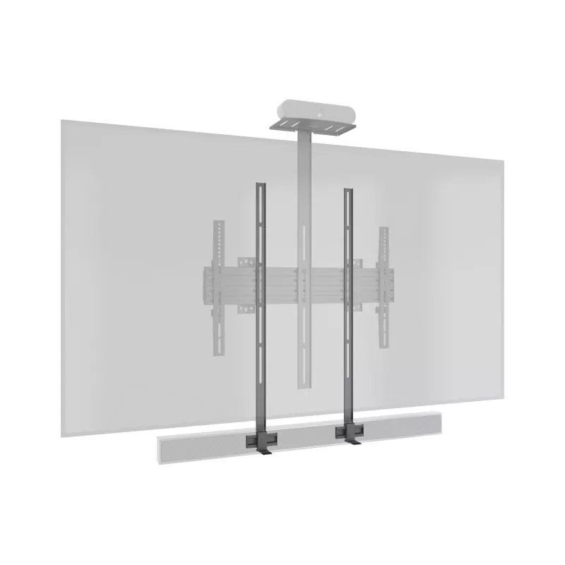 Multibrackets M Pro Series - soundbar držiak XL, čierny, oceľ, 15 kg, 165,1 cm (65