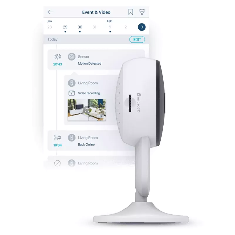 D-Link Full HD Wi‑Fi kamera, IP bezpečnostná kamera, interiér, bezdrôtová, Amazon Alexa & Google Assistant, CE, FCC, IC, RCM, NCC, BSMI, stolová