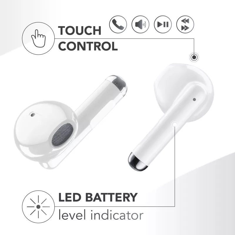 Music Sound Breeze In-Ear Bluetooth slúchadlá v dizajne puzdra s farebným puzdrom
