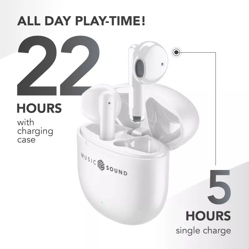 Music Sound Breeze In-Ear Bluetooth slúchadlá v dizajne puzdra s farebným puzdrom