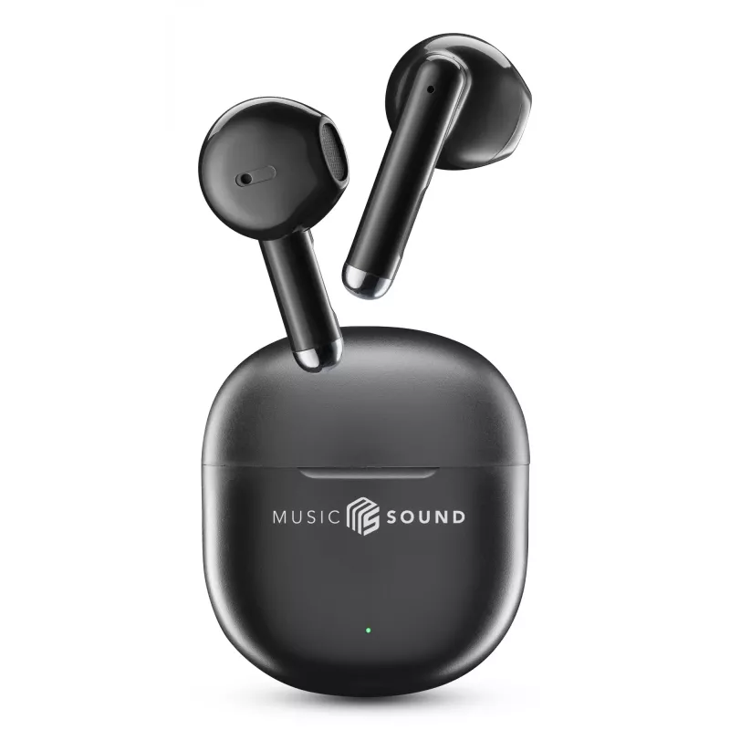 Music Sound Breeze Bluetooth slúchadlá do uší s farebným puzdrom