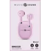 Music Sound Breeze Bluetooth slúchadlá do uší s farebným puzdrom