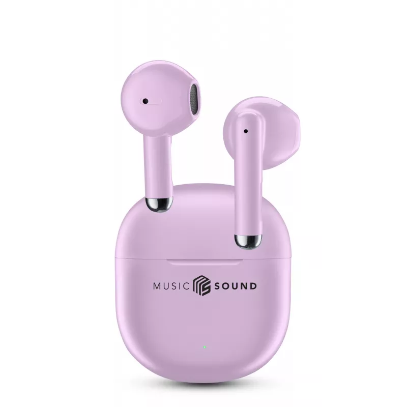 Music Sound Breeze Bluetooth slúchadlá do uší s farebným puzdrom