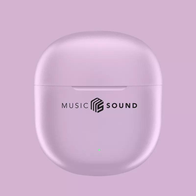 Music Sound Breeze Bluetooth slúchadlá do uší s farebným puzdrom