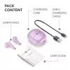 Music Sound Breeze Bluetooth slúchadlá do uší s farebným puzdrom