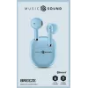 Music Sound Breeze In-Ear slúchadlá v štýle puzdra s farebným puzdrom