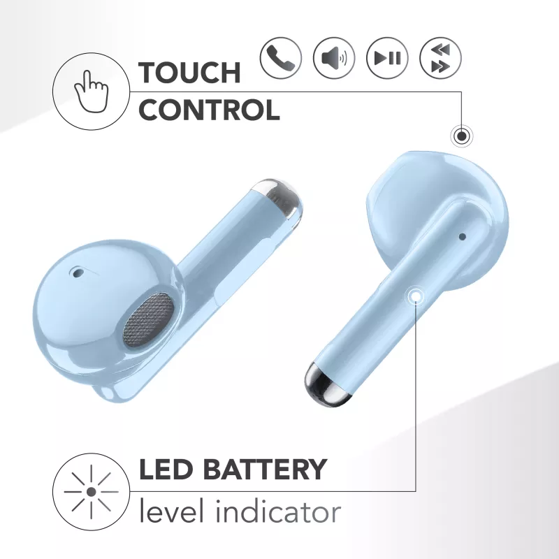 Music Sound Breeze In-Ear slúchadlá v štýle puzdra s farebným puzdrom