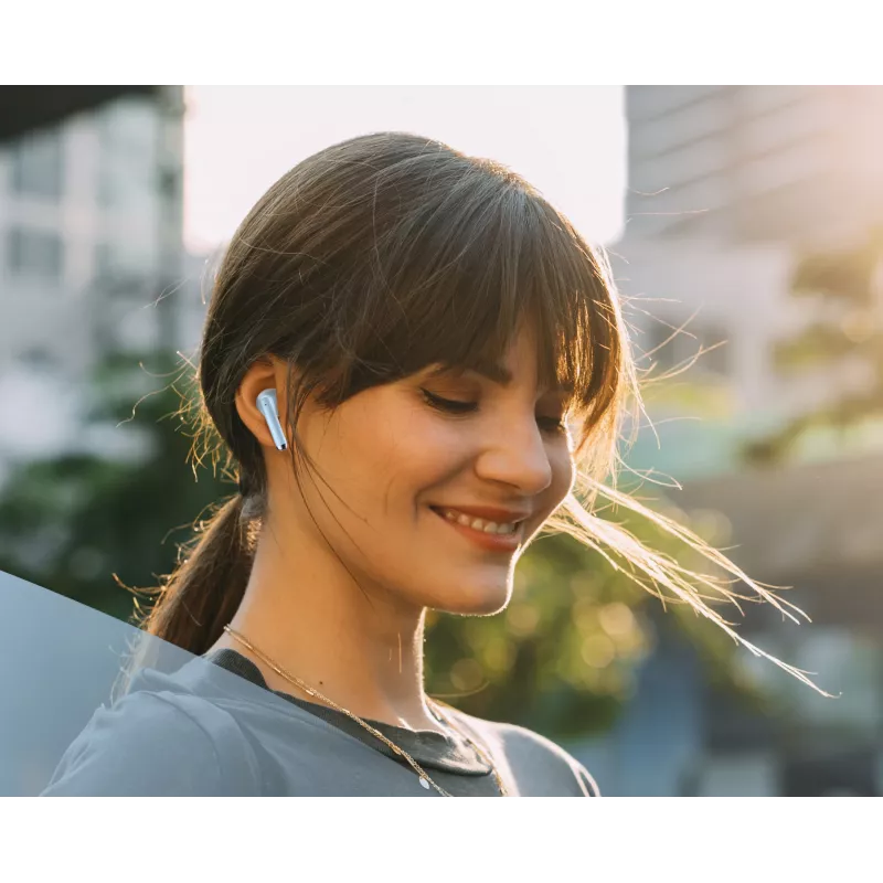 Music Sound Breeze In-Ear slúchadlá v štýle puzdra s farebným puzdrom