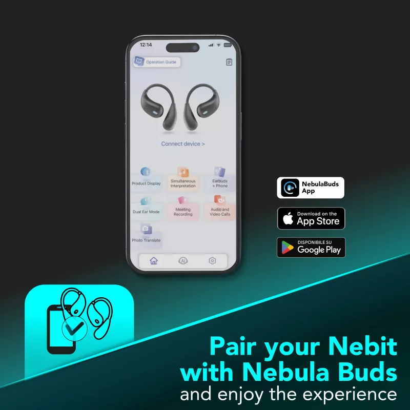 Cellularline Nebit – TWS Translator NEBIT TWS slúchadlá s funkciou prekladu v reálnom čase